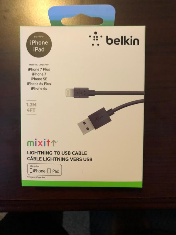 Belkin 2m Mixit Lightning To Usb Chargesync Cable Black Belkin 2m Mixit Lightning To Usb