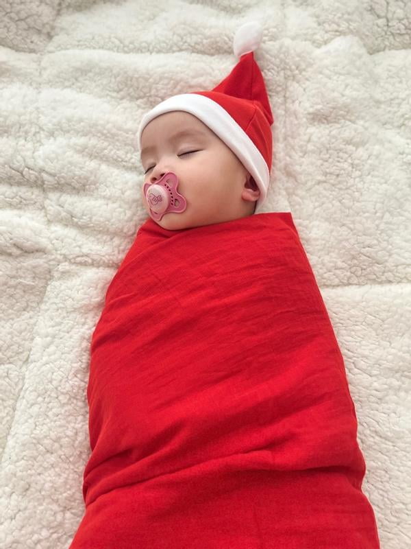 【値下げ中‼】ファミリア他 行動観察5点セット Parent's Choice Red Santa Xmas Swaddle Set, Swaddle Baby