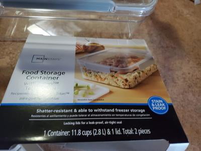 Mainstays 11.8 Cup Large Tritan Stain-Proof Food Storage Container 