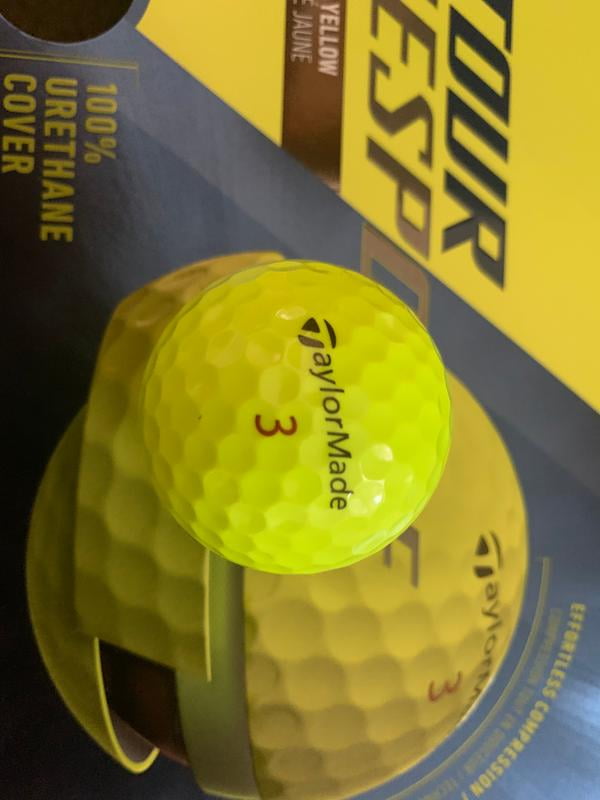 Taylormade Tour Response Golf Balls, Yellow, 12 Pack - Walmart.com