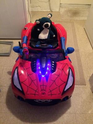 spider man 6v car