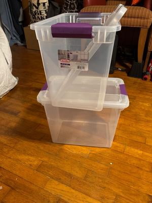 clear　2個セット Sterilite 17531712 15-Quart ClearView Latch Box Storage Bins