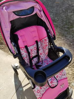 minnie mouse stroller and carseat set