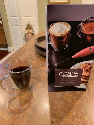 Epar'e 13 oz Double Wall Coffee Mugs Set of 2 - Large Iced Latte Glass  Coffee Cups with Handle - Lightweight Double Walled Glass Coffee Mug -  Cappuccino, Tea, or Espresso Glass Cups