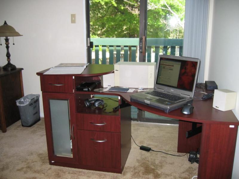 Bush Furniture Vantage Corner Desk In Harvest Cherry Com Bush Furniture Vantage Corner Desk In