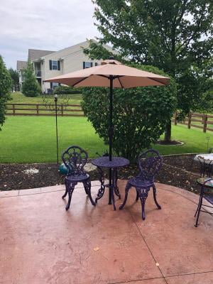 Home And Garden Hgc 6 Ft Metal Patio Umbrella With Crank Walmart Com Walmart Com