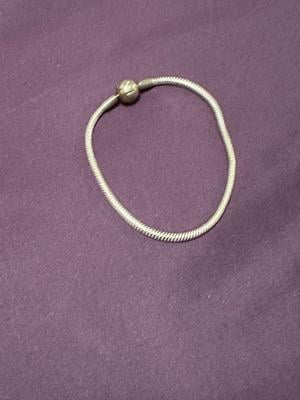 Pandora Real Authentic Women's Sterling Silver Snake Chain Charm