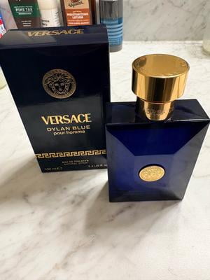 Versace, cologne for men, Dylan Blue Eau de Toilette, 3.4 oz