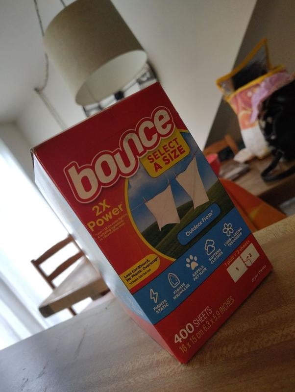 Bounce Select a Size Fabric Softener Dryer Sheets, Outdoor Fresh