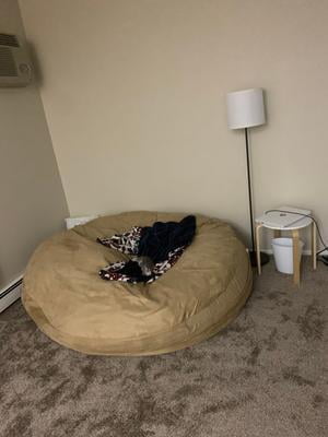 Jaxx 6 Foot Cocoon Large Bean Bag Chair For Adults Charcoal Walmart Com Walmart Com