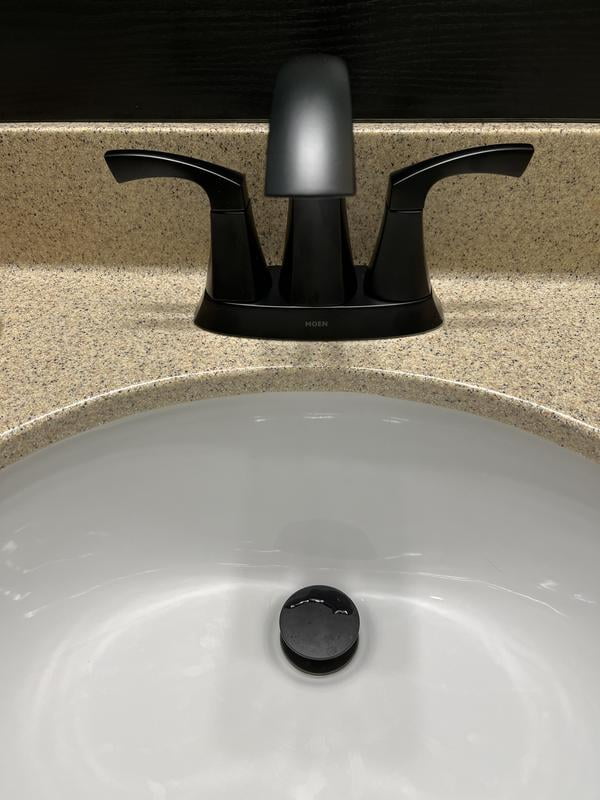 Miscelatore Bagno Moen Lindor - Finitura Nickel Spazzolato, 1 Maniglia, Con Scarico, WaterSense, ADA Compatibile - 4