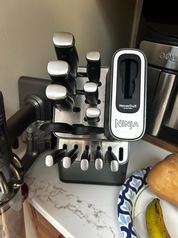 Ninja Foodi NeverDull 12 Pc Knife System, German Stainless Steel