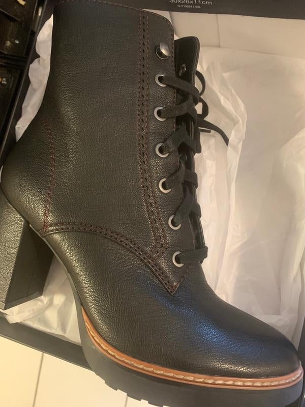 callie leather mid shaft boots