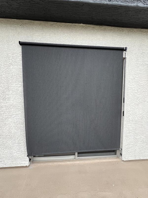 Coolaroo, Outdoor Roller Shade, 6'x6', UV Block 90% - Walmart.com
