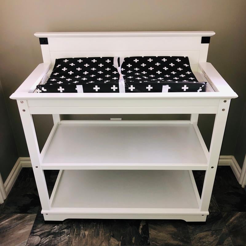 White company cheap changing table