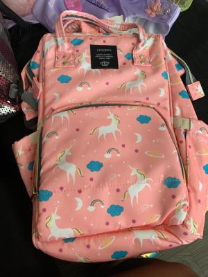 pink unicorn diaper bag