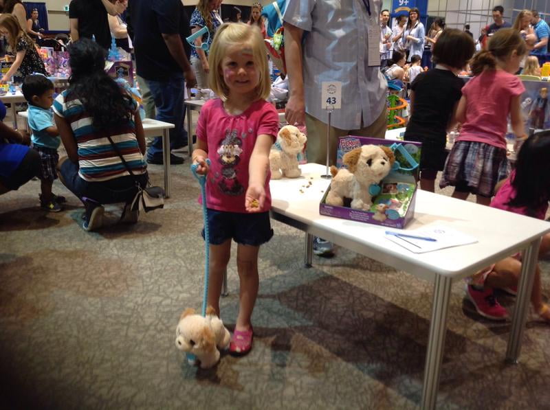 toy dog that walks eats and poops