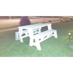 Convert-A-Bench Plastic Folding Picnic Table Bench 