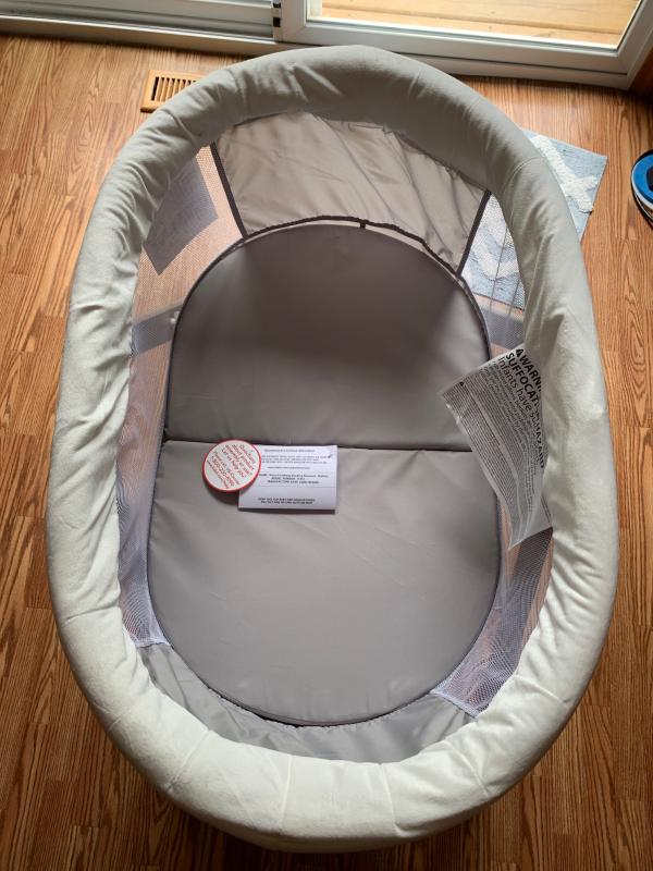 ingenuity wood foldaway rocking bassinet walmart