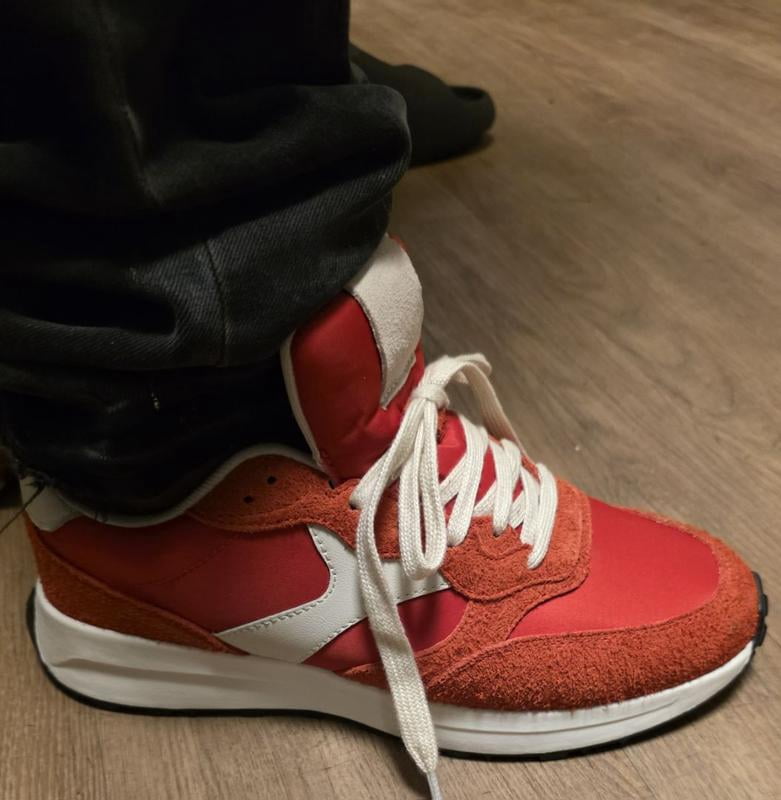 No Boundaries Red Retro Jogger Sneakers Mens 12 Genuine Leather Memory Foam NEW Customer reviews for No Boundaries Men main image 2