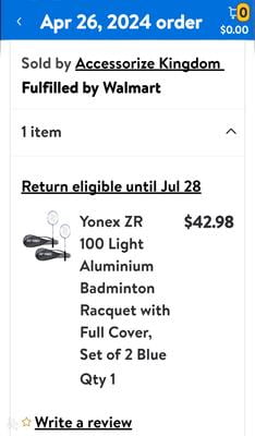 Yonex ZR 100 Light Aluminium Training Tool, Badminton Rackets Set