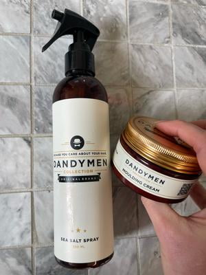 DANDYMEN COLLECTION No-Fuss Men's Vanilla Sea Salt Spray 8.45 oz for  Texture, Volume, and Light Hold