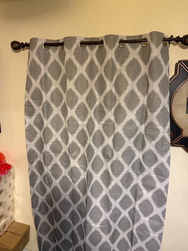 Home Essence Etro Printed Ikat Blackout Window Curtain Panel