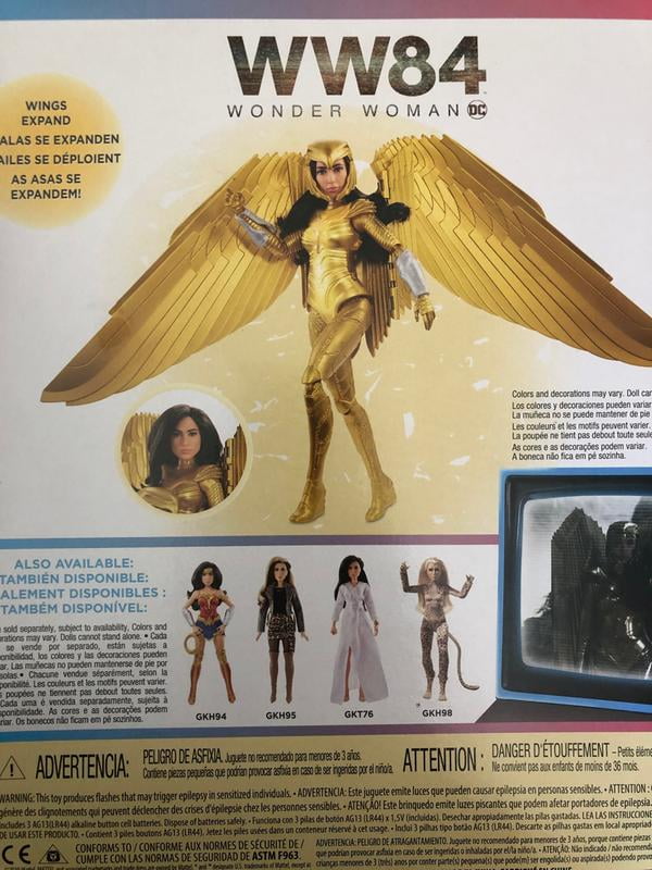  Mattel Mattel Wonder Woman 1984 Golden Armor Doll (~12-inch) in  Light-Up Armor, Collectible Superhero Doll for 6 Year Olds and Up : Toys &  Games