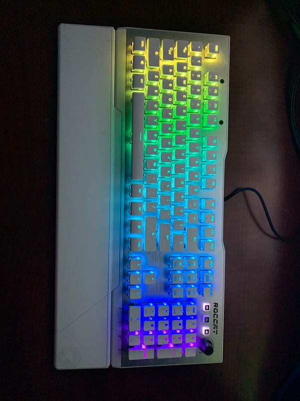 Roccat Vulcan 122 Aimo Wired Gaming Mechanical Roccat Titan Switch Keyboard With Back Lighting White Silver Walmart Com Walmart Com