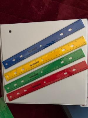 4pcs Flexible Rulers for School, 12 Inch/30 cm Bendable Rulers Soft 4pcs Flexible Rulers for School, 12 Inch/30 cm Bendable Rulers Soft