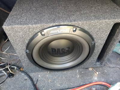 alpine bassline 12 inch subwoofer