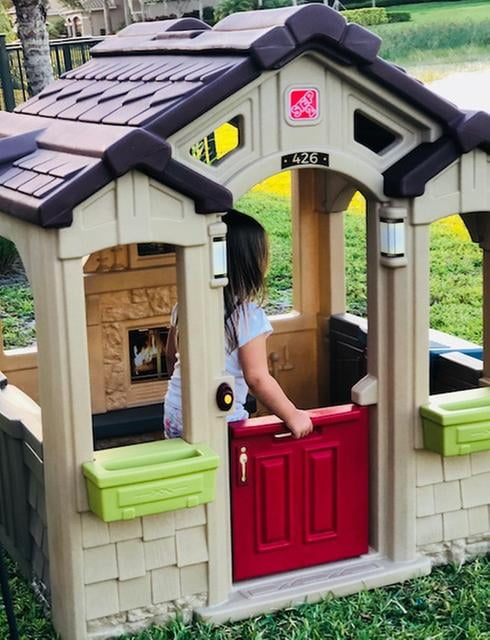 Step2 Charming Cottage Playhouse Includes Fireplace And Kitchen