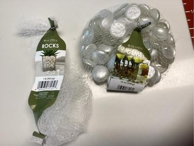 Akasha Decorative White Natural Rocks, 16 oz, Pebbles for Plants