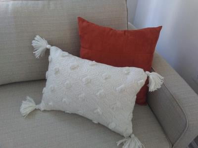 Better Homes Gardens 13 X 19 Outdoor Toss Pillow Ivory Woven Walmart Com Walmart Com