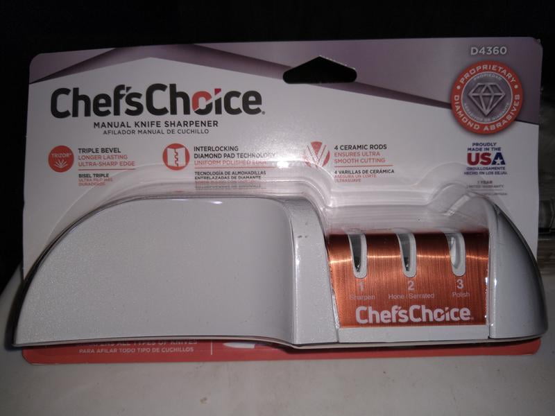 Chef'sChoice Hybrid Knife Sharpener for 20-Degree Knives, G203, White
