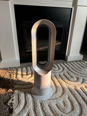 Restored Premium Dyson AM09 Hot + Cool Fan Heater | Iron/Blue