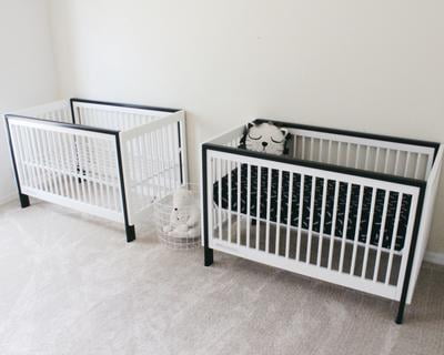 Serta Fremont 3 In 1 Convertible Crib White Gray Walmart Com