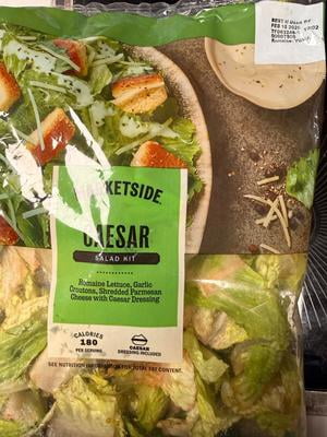 Marketside Caesar Salad Kit, 14.55 oz Bag (Fresh) - Walmart Business  Supplies