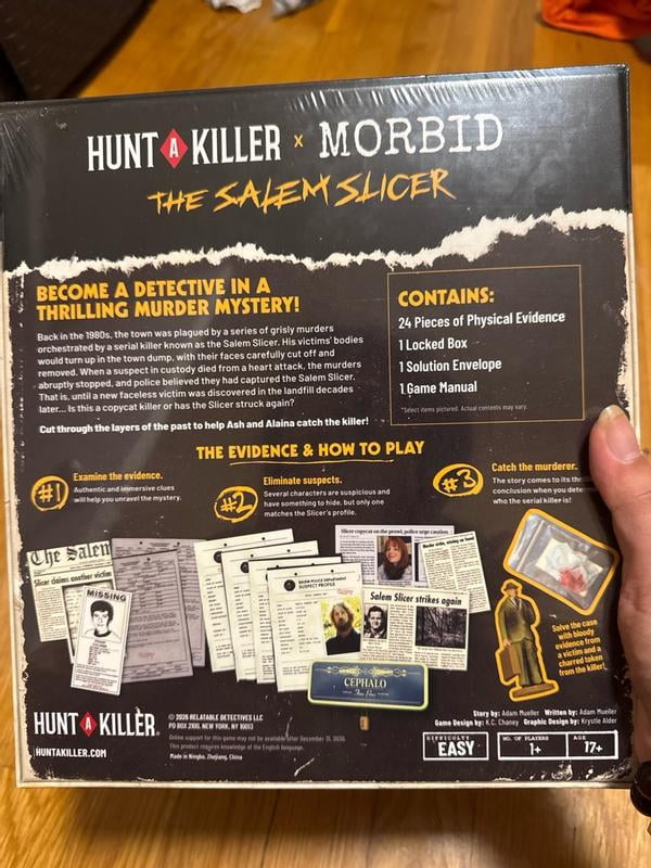 Hunt A Killer X Morbid: The Salem Slicer - Murder Mystery Game for