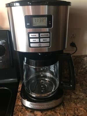 12 Cup Coffee Maker Programmable for Cone Filters Stainless Steel - 49618