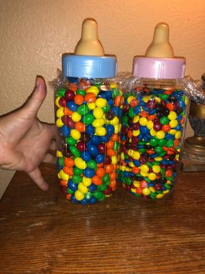 Blue Plastic Baby Bottle Bank, 1ct, Way To Celebrate