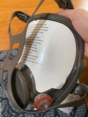 3M Protective Respiratory Gas Mask - Medium Full Face Respirator