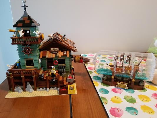 walmart lego ship in a bottle