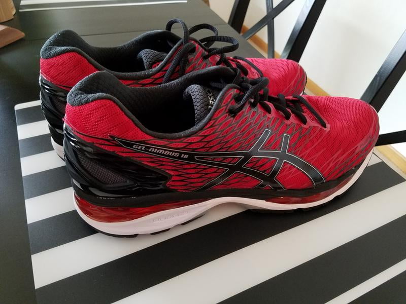 asics gel nimbus 18 kids red