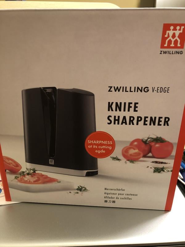 ZWILLING V-Edge Professional Knife Sharpener, for both Western and