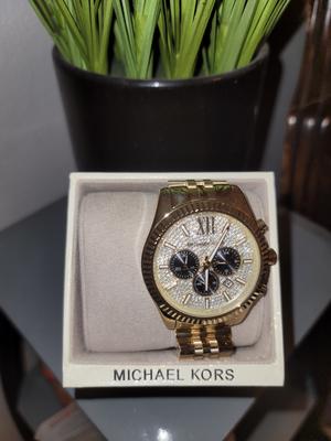 Michael Kors Men's Lexington Gold-Tone Chronograph Watch