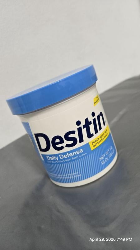 Desitin Daily Defense Baby Diaper Rash Cream, 13% Zinc Oxide