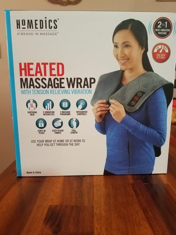 Homedics Weighted Comfort Wrap with Vibration and Soothing Heat