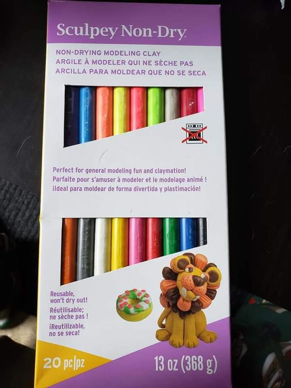 Clay　セット Sculpey EZ Shape Modeling Clay Sampler, 20 Vibrant Colors
