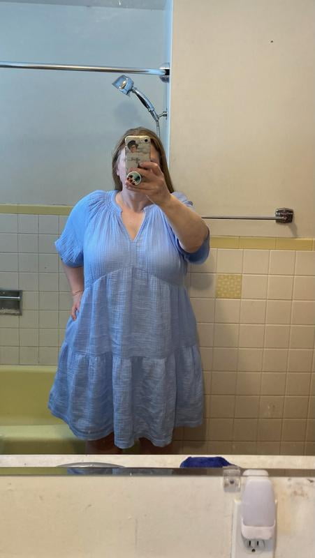 sam's club gap gauze dress GAP GAUZE POPOVER DRESS